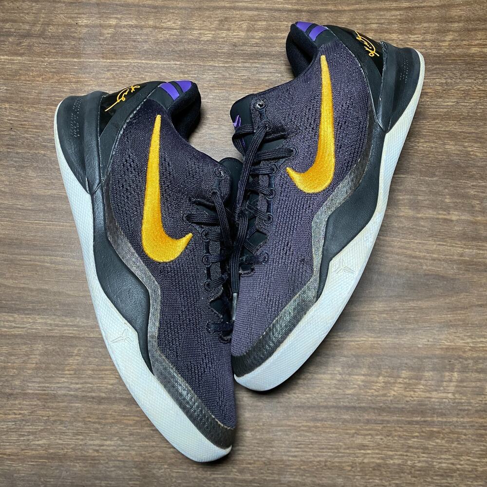 Youth Nike Kobe 8 Protro Court Purple Lakers Away Size 5Y Sneakers (FN0266-002)